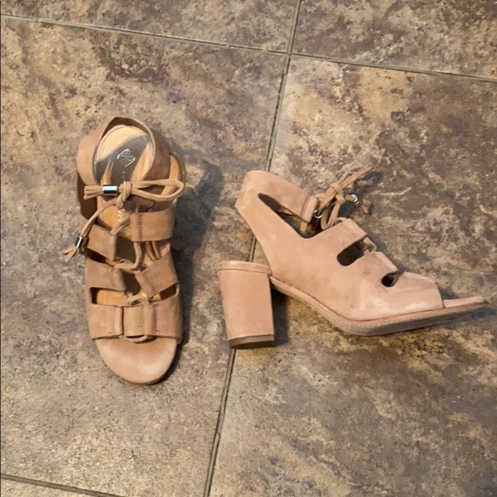 Lucky brand Peep Toe Wedges